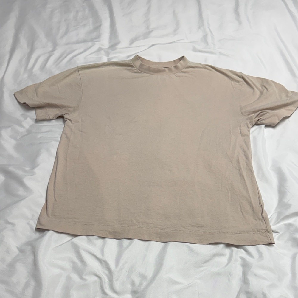 Beige Short Sleeve T-Shirt